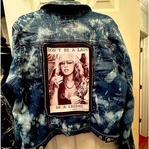 NWOT Stevie Nicks custom Jean jacket